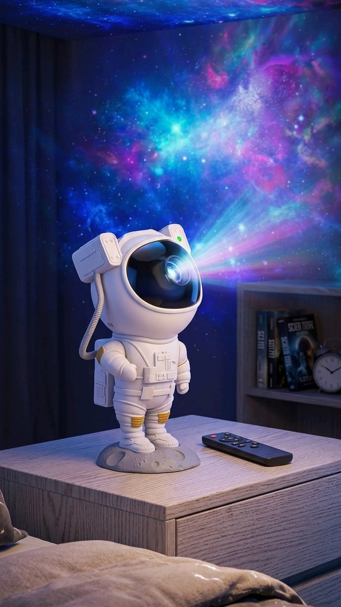 LED Star Galaxies Projector Night Light Astronaut Starry Sky