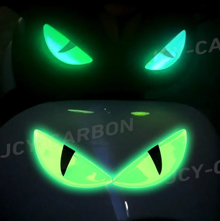 3D Devil's Eye Luminous Stickers Motorcycle
