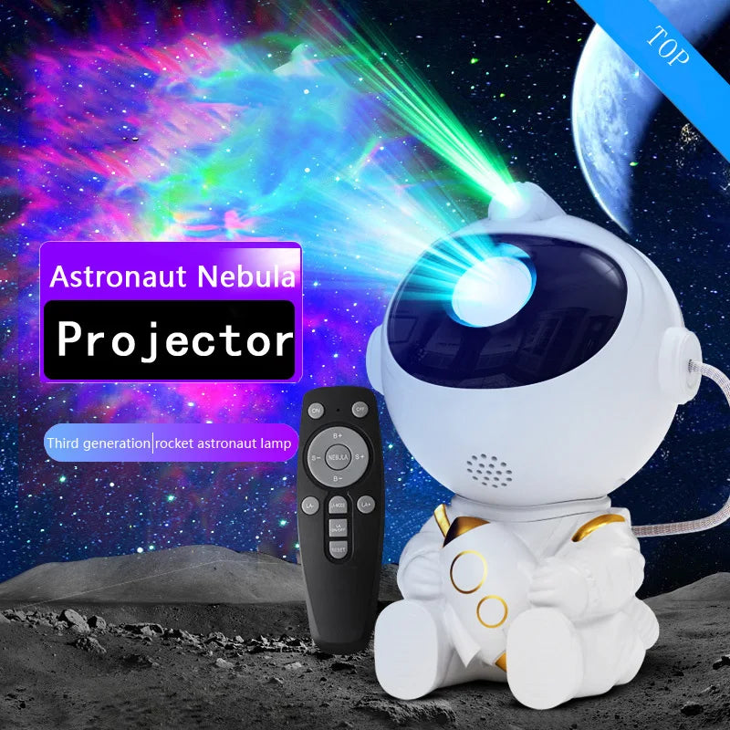 LED Star Galaxies Projector Night Light Astronaut Starry Sky