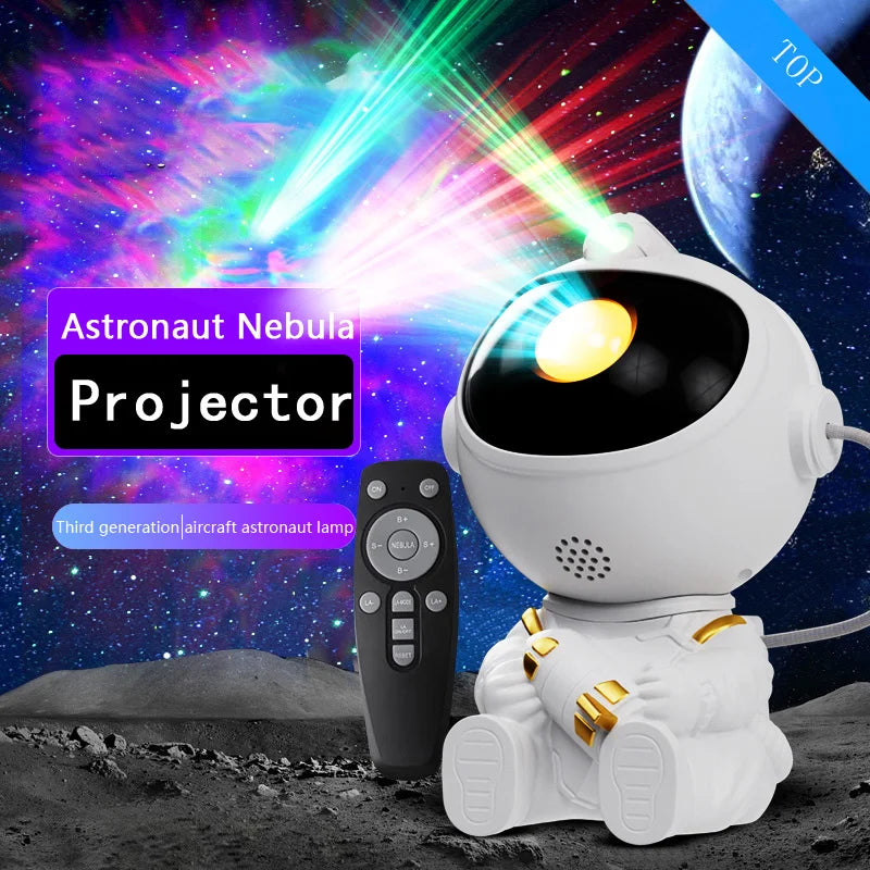 LED Star Galaxies Projector Night Light Astronaut Starry Sky