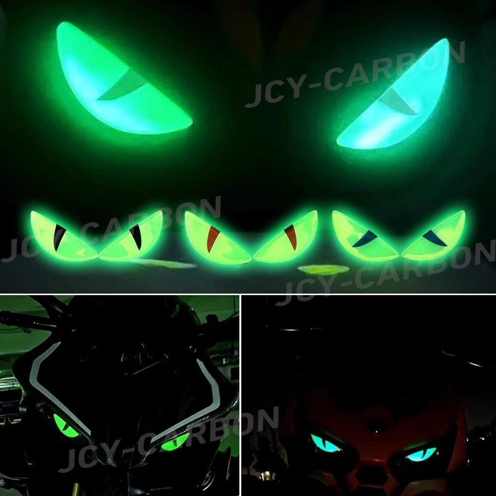 3D Devil's Eye Luminous Stickers Motorcycle