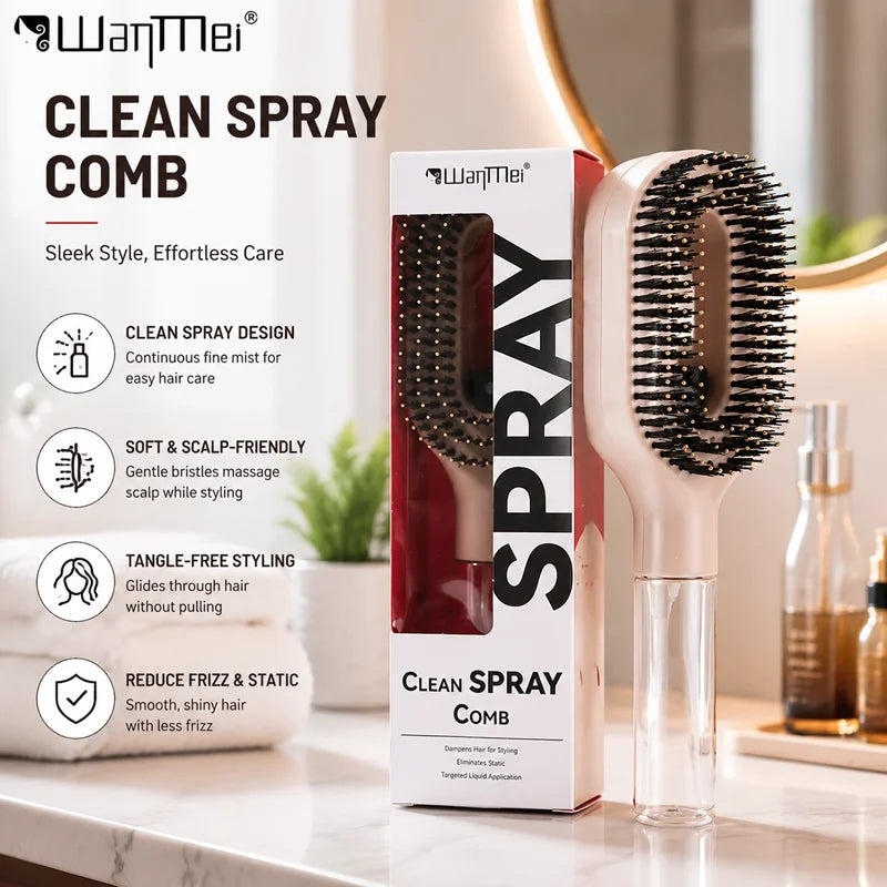2in1 Sprayer Comb Detangling Scalp Massage